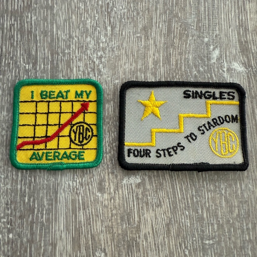 2 x vintage Youth Bowling Club patches